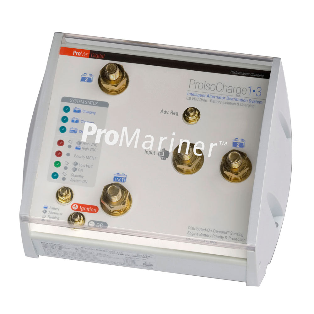 ProMariner ProIsoCharge Battery Isolator 180Amp 1Alt 3Bat  12V 23125