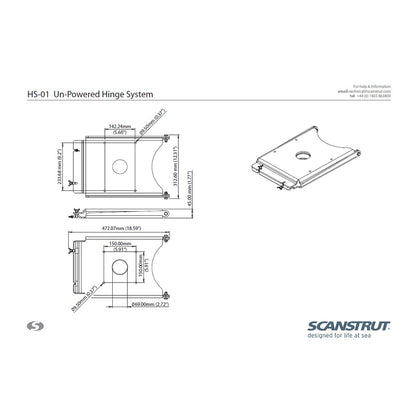 Scanstrut UnPowered Hinge System fPowerTower HS01