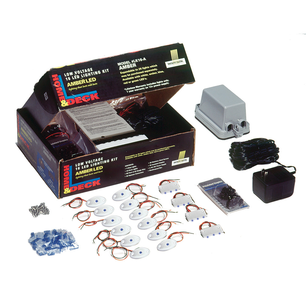 Innovative Lighting Deck  Dock LED Kit  Blue LEDWhite Housing 09021004