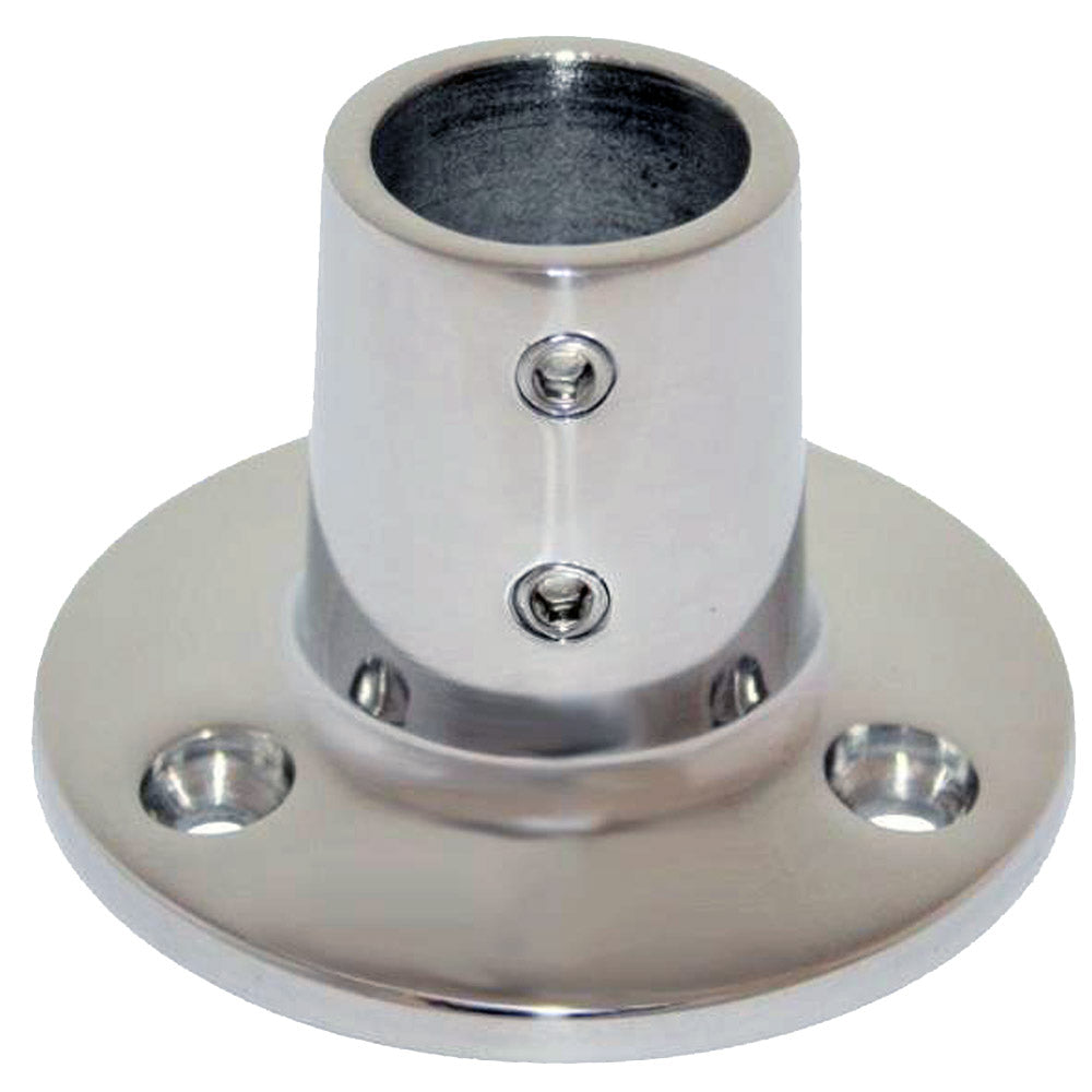 Whitecap  OD 90 Degree Round Base SS Rail Fitting 6039C