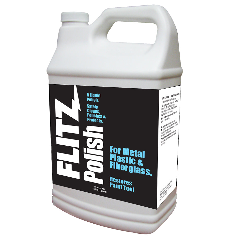 Flitz Polish fMetal Plastic  Fiberglass  Liquid  1 Gallon 128oz LQ 04510