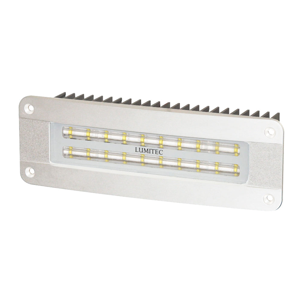 Lumitec Maxillume2  High PowerFlush Mount Flood Light  White Finish  White Dimming 101135