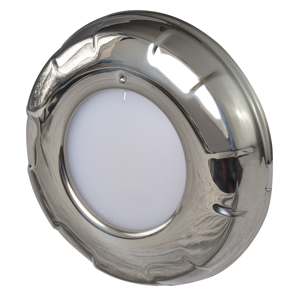 Lumitec Aurora  LED Dome Light  Polished SS Finish  White Dimming 101137