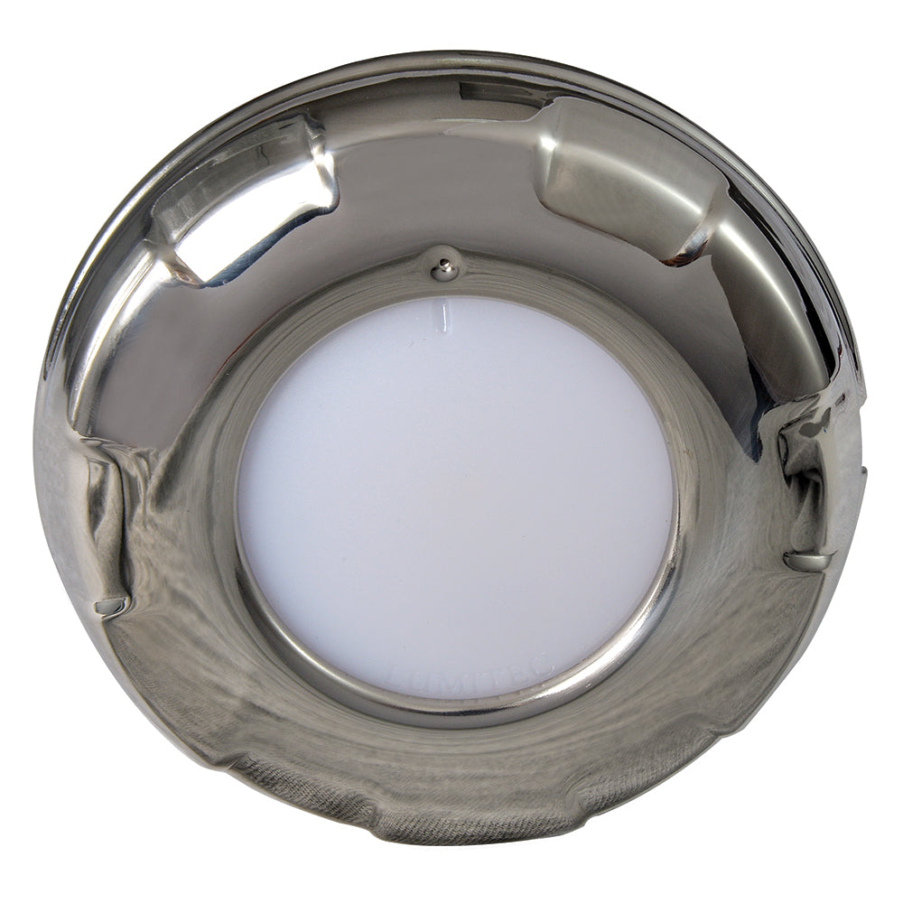 Lumitec Aurora  LED Dome Light  Polished SS Finish  White Dimming 101137