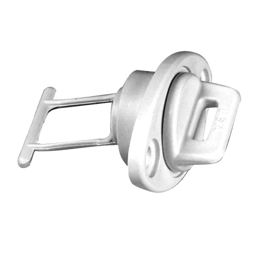 Beckson 1 Drain Plug Screw Type wGasket  White DP10W