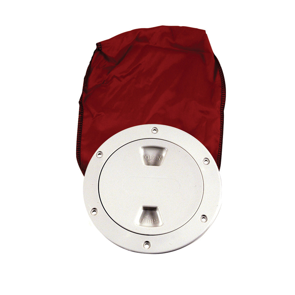 Beckson 4 StowAway Deck Plate  White w12 Bag DP40BW
