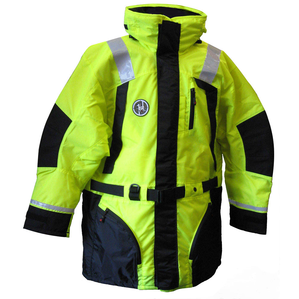 First Watch AC1100 Flotation Coat  HiVis Yellow  XXL AC1100HVXXL