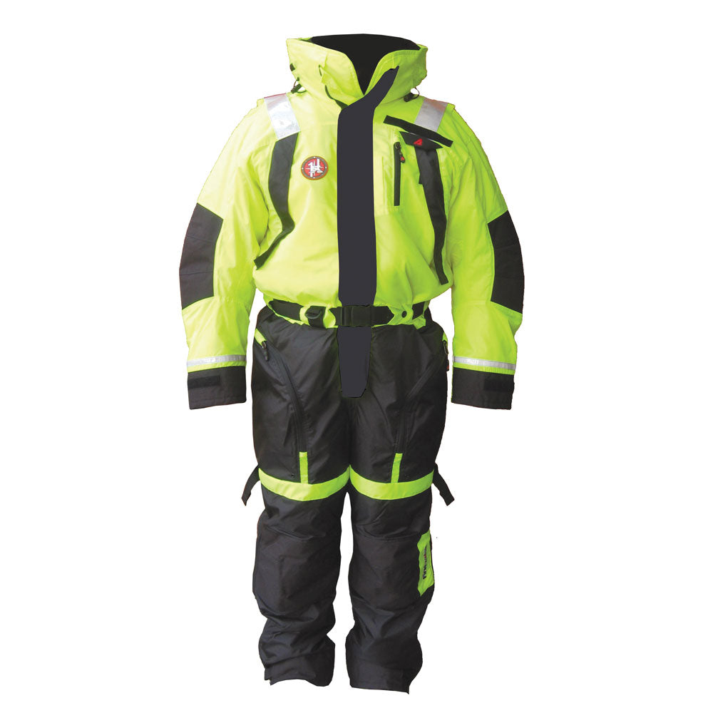 First Watch AS1100 Flotation Suit  HiVis Yellow  Large AS1100HVL
