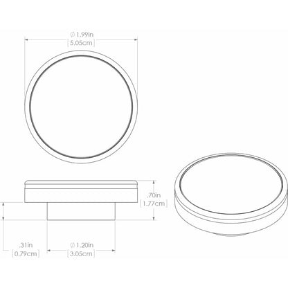Lumitec Halo  Flush Mount Down Light  White Finish  Warm White Dimming 112829