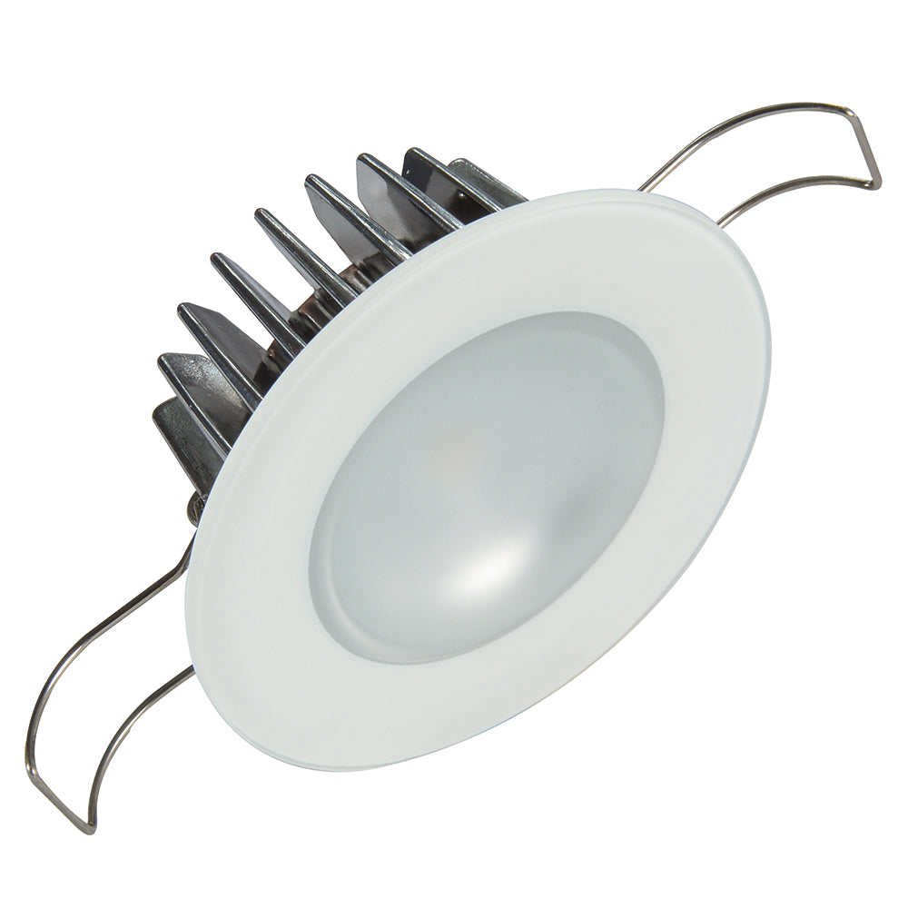 Lumitec Mirage  Flush Mount Down Light  Glass FinishNo Bezel  2Color WhiteBlue Dimming 113191