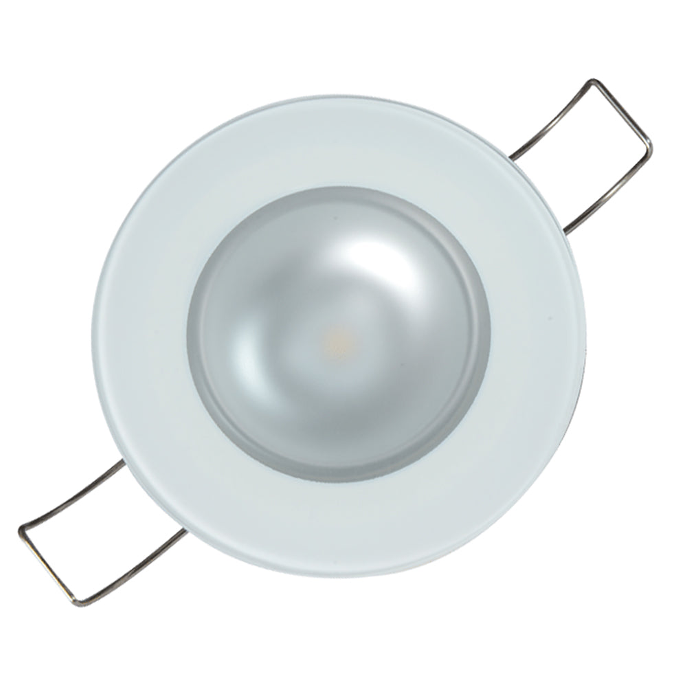 Lumitec Mirage  Flush Mount Down Light  Glass FinishNo Bezel  2Color WhiteRed Dimming 113192