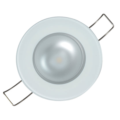 Lumitec Mirage  Flush Mount Down Light  Glass FinishNo Bezel  2Color WhiteRed Dimming 113192