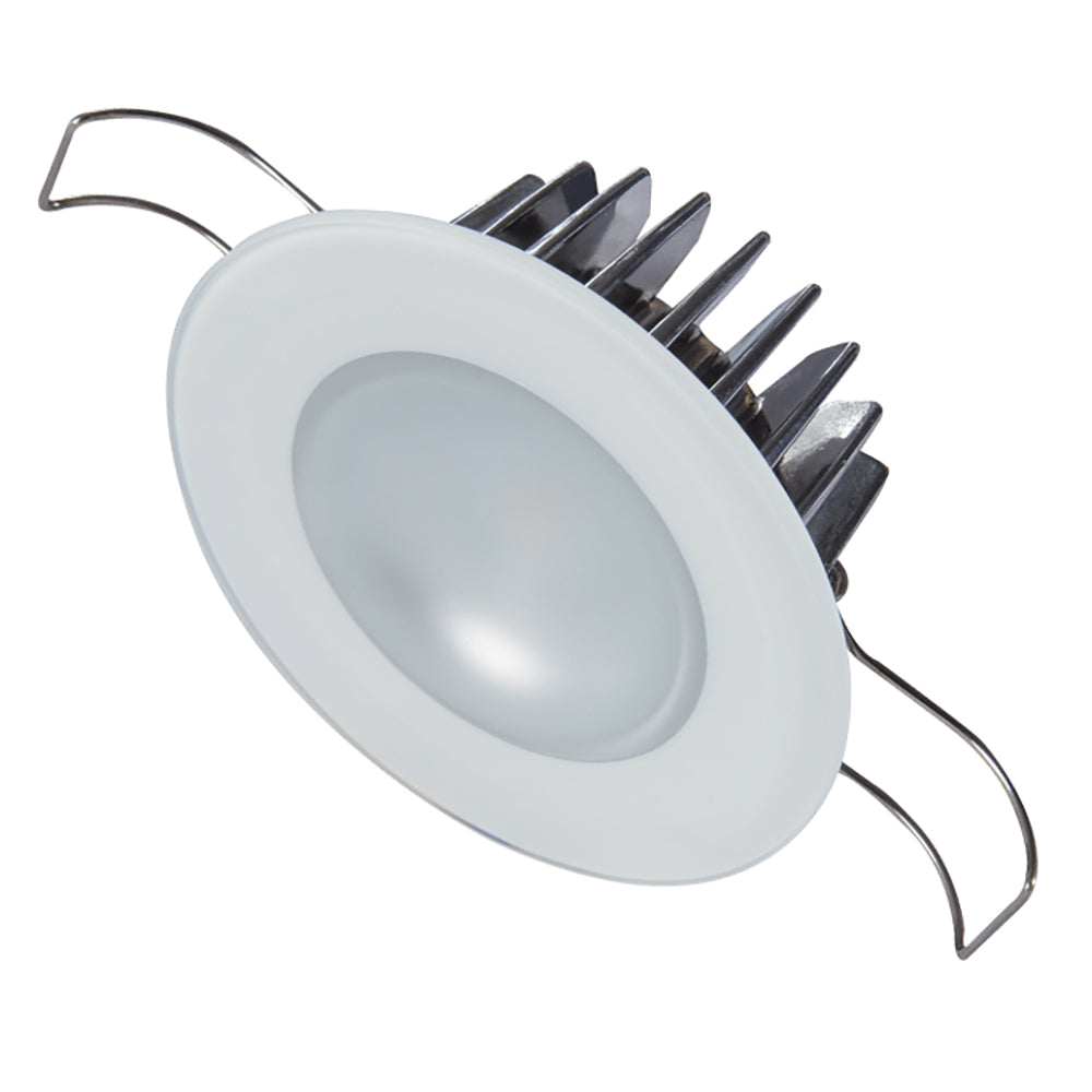 Lumitec Mirage  Flush Mount Down Light  Glass FinishNo Bezel  White NonDimming 113193