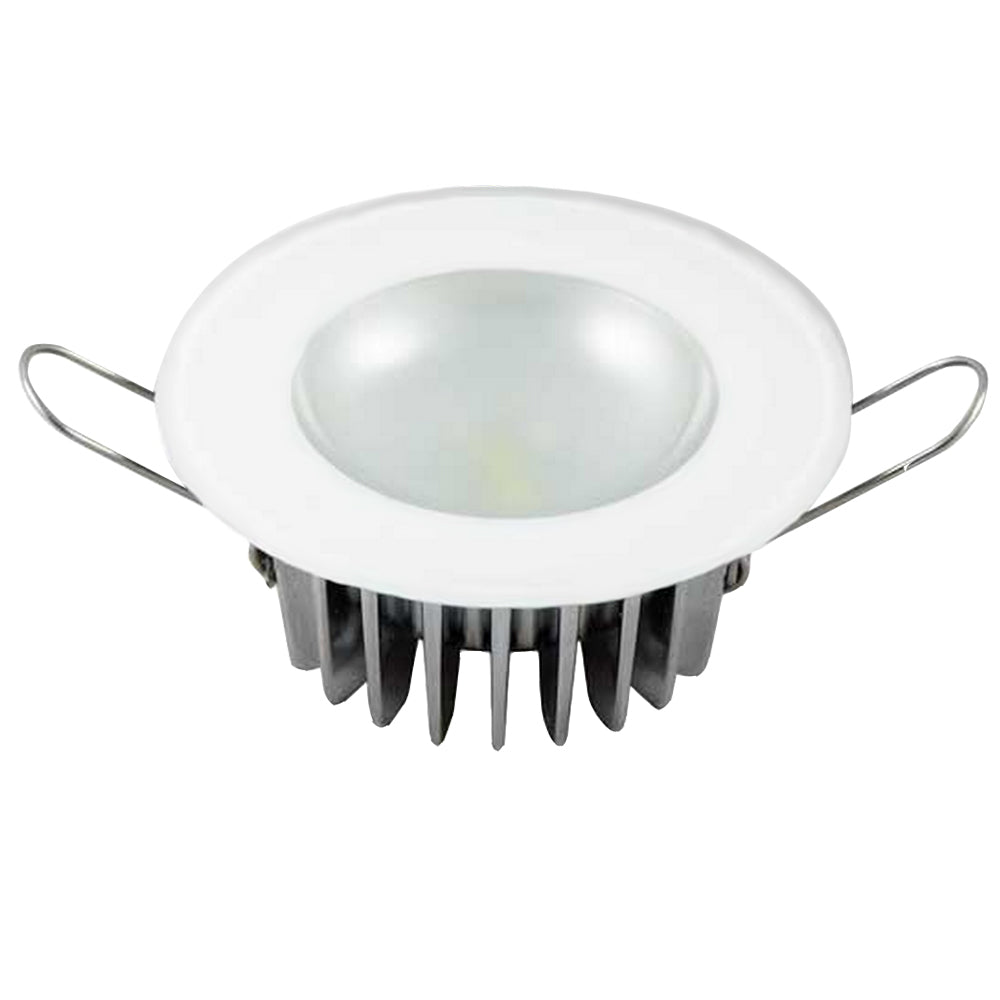 Lumitec Mirage  Flush Mount Down Light  Glass FinishNo Bezel  White NonDimming 113193