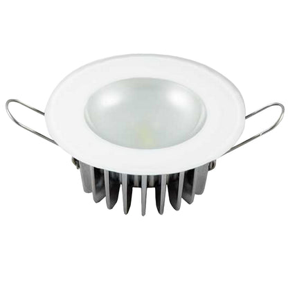 Lumitec Mirage  Flush Mount Down Light  Glass FinishNo Bezel  White NonDimming 113193