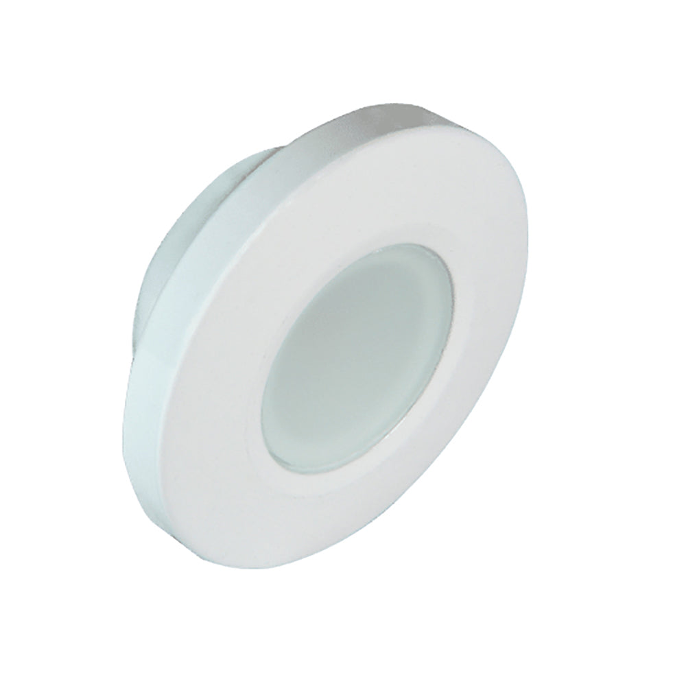 Lumitec Orbit  Flush Mount Down Light  White Finish  Warm White Dimming 112529