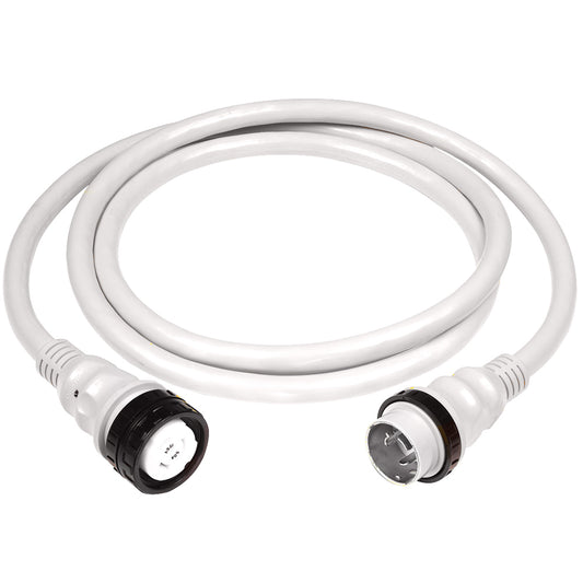 Marinco 50Amp 125250V Shore Power Cable  50  White 6152SPPW