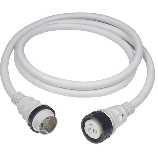 Marinco 50A 125V Shore Power Cable  50  White 6153SPPW