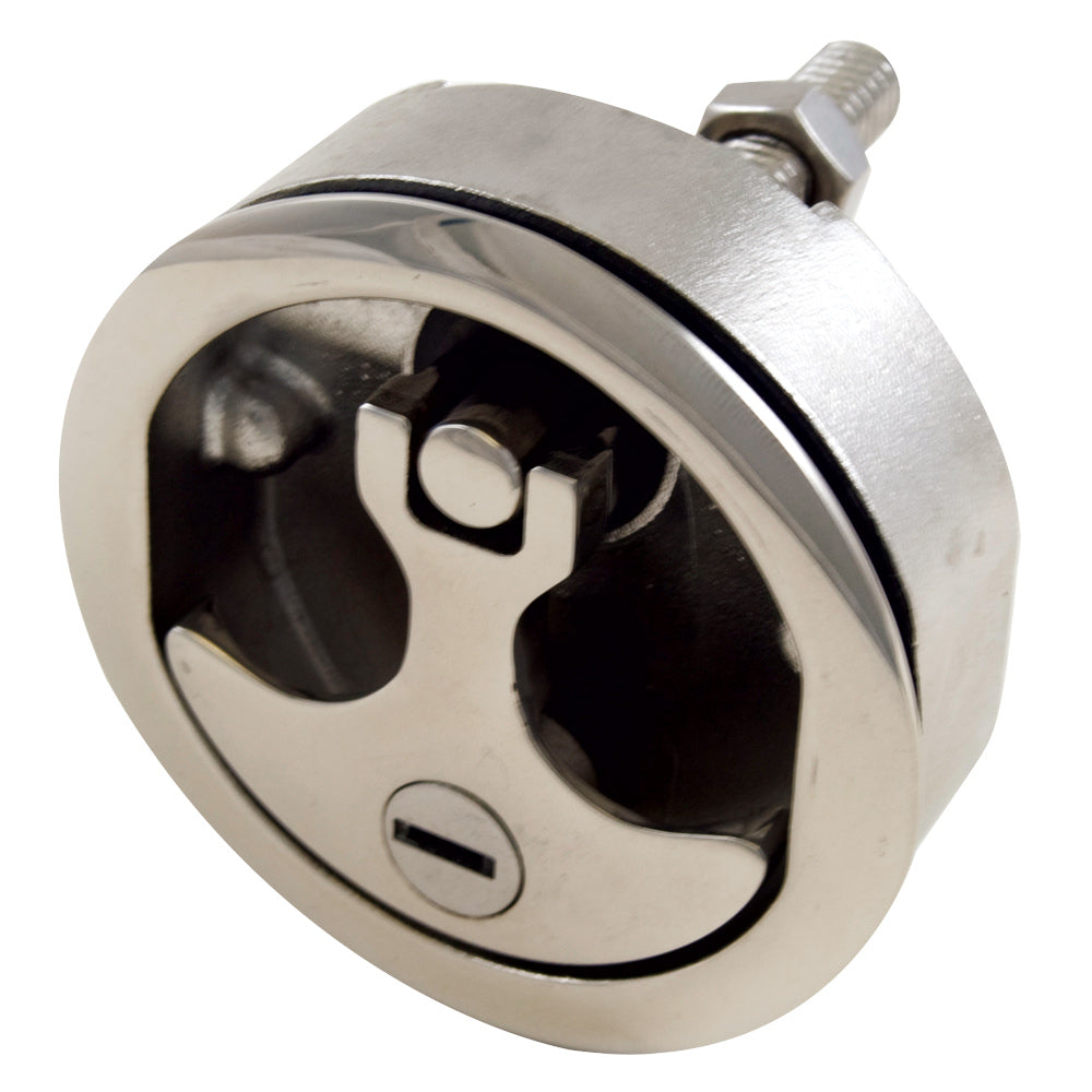 Whitecap Compression Handle  316 Stainless Steel  Locking  3 Outer Diameter S0236C