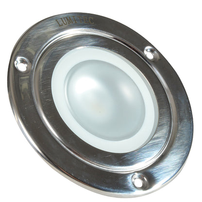 Lumitec Shadow  Flush Mount Down Light  Polished SS Finish  4Color WhiteRedBluePurple NonDimming 114110