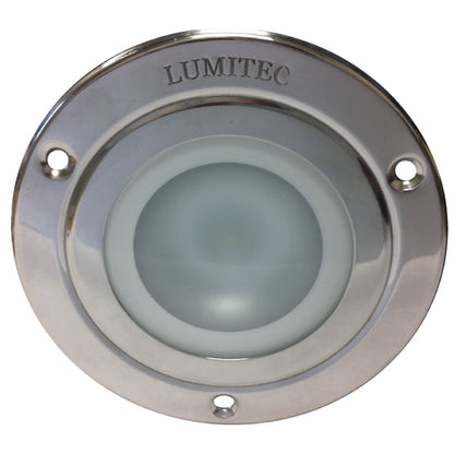 Lumitec Shadow  Flush Mount Down Light  Polished SS Finish  4Color WhiteRedBluePurple NonDimming 114110