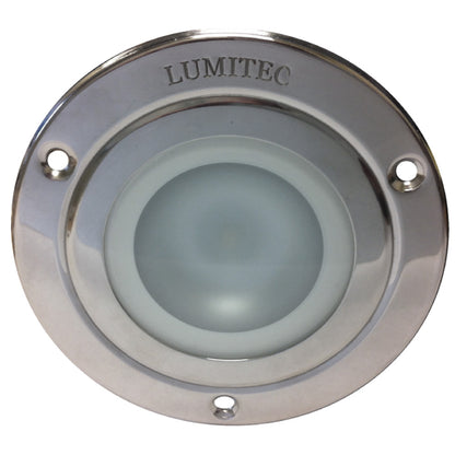 Lumitec Shadow  Flush Mount Down Light  Polished SS Finish  White NonDimming 114113