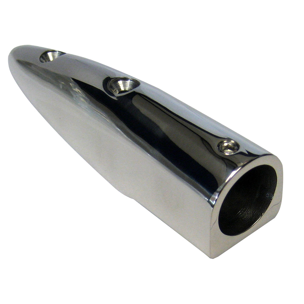 Whitecap 512 Degree Rail End EndIn  316 Stainless Steel  78 Tube OD 6049C