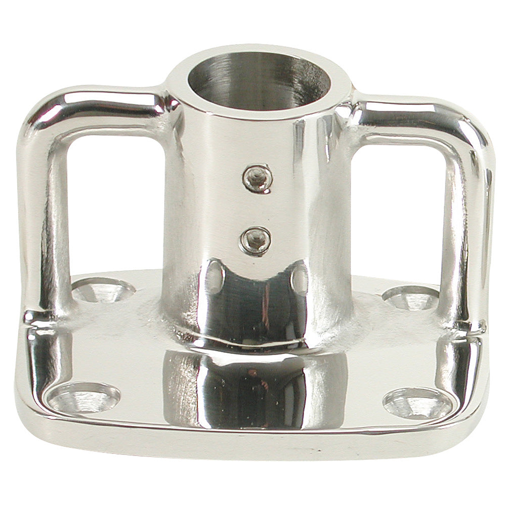 Whitecap 4 Degree Rectangular Base  316 Stainless Steel  312 x 3 11901