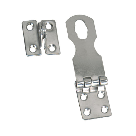 Whitecap Fixed Safety Hasp  CPBrass  1 x 3 S0578C