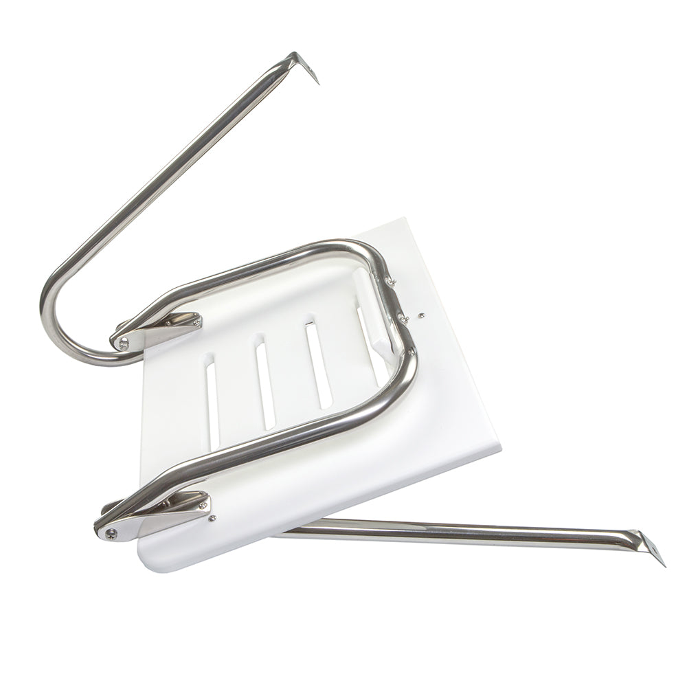 Whitecap White Poly Swim Platform wLadder fOutboard Motors 67902