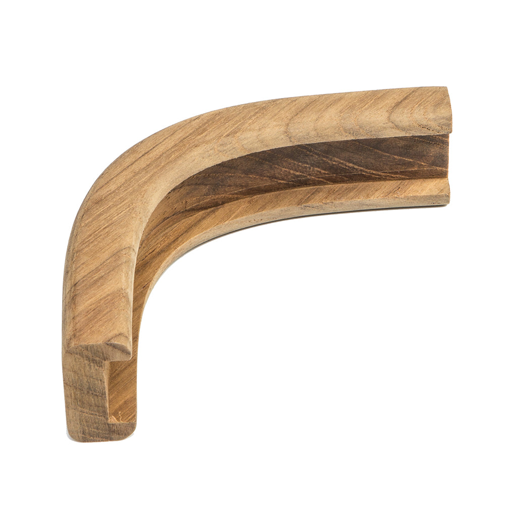 Whitecap Teak Track Outside Corner Molding  34 60827