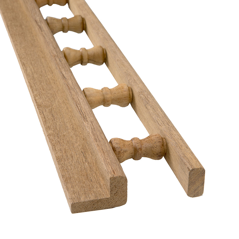 Whitecap Teak LType Pin Rail  5 60703