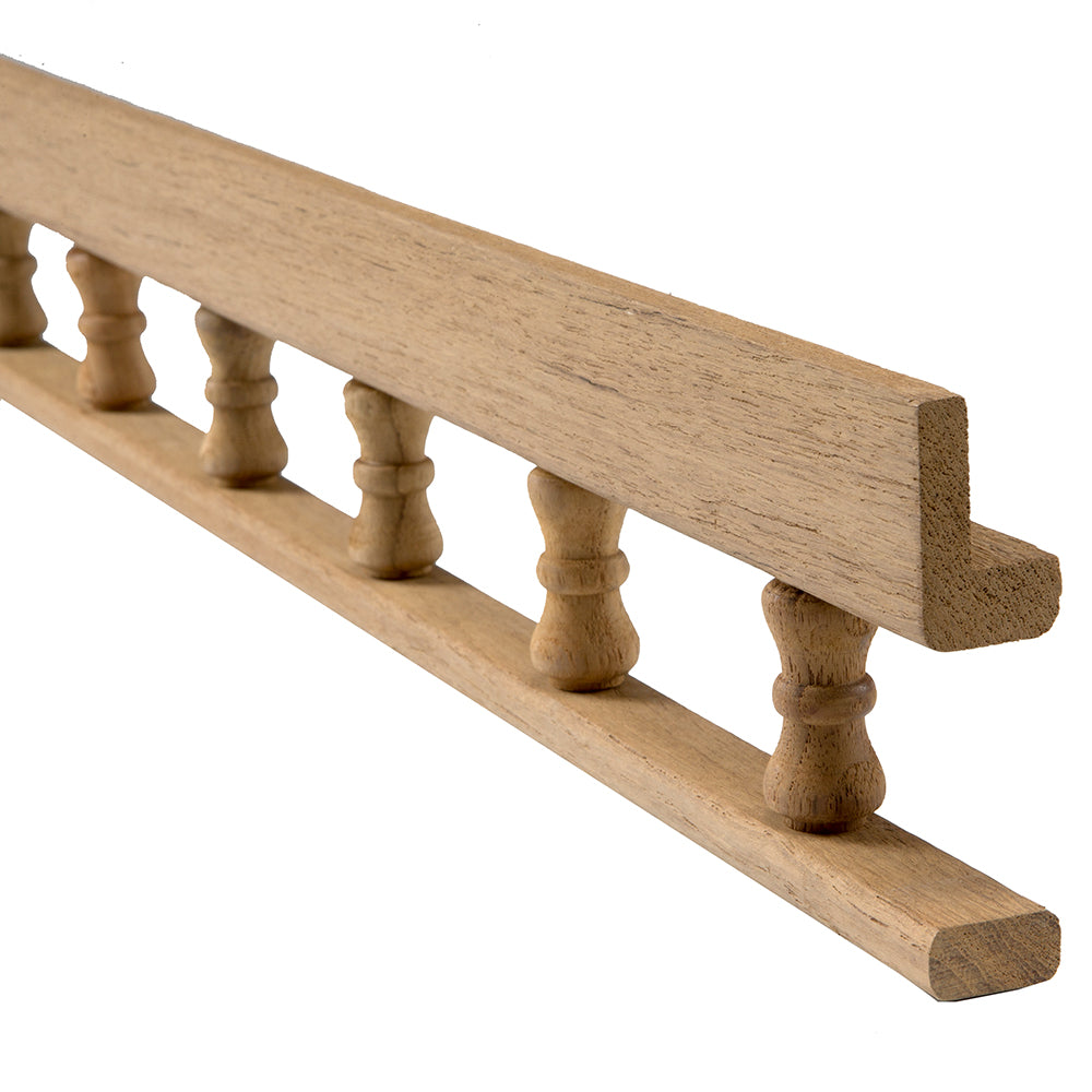 Whitecap Teak LType Pin Rail  5 60703