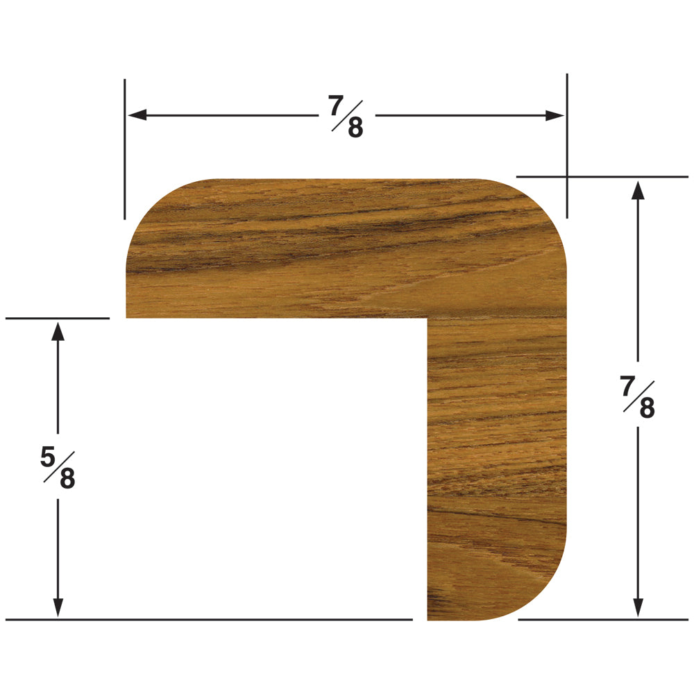 Whitecap Teak L Molding Small  5 60844