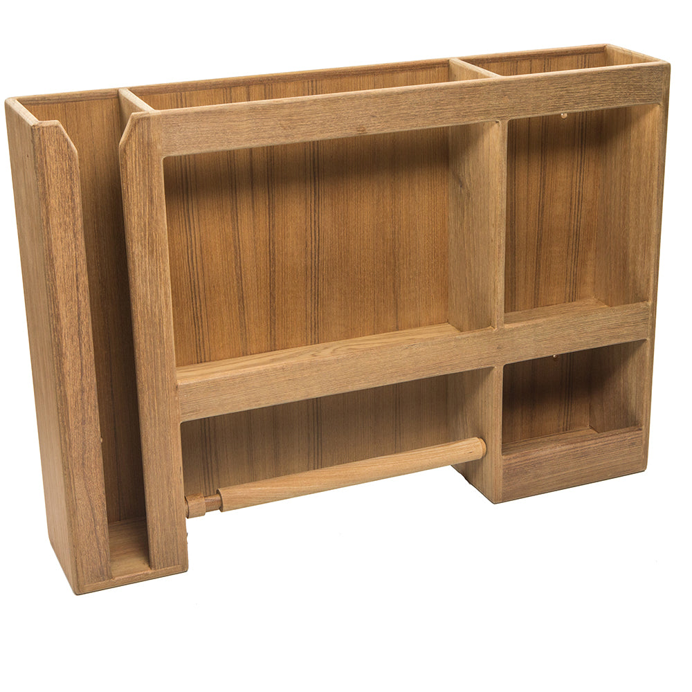 Whitecap Teak DishCupPaper Towel Rack 62402