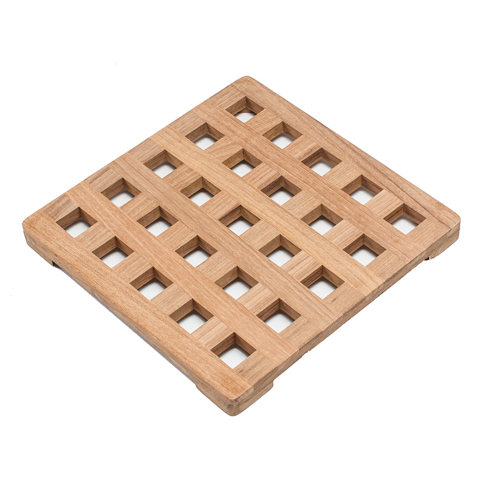 Whitecap Teak Large Square Trivet  8 62421