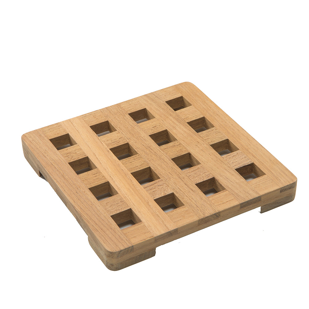 Whitecap Teak Small Square Trivet  6 62420