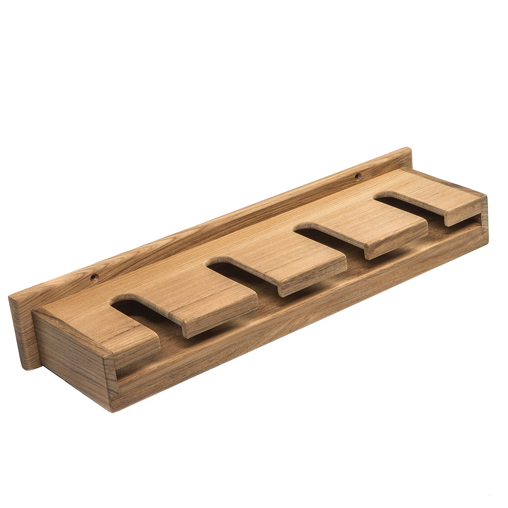 Whitecap Teak Wineglass Rack wShelf 62426