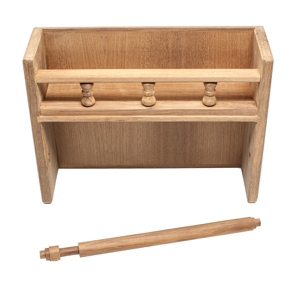 Whitecap Teak Paper Towel Holder wSpice Rack 62446