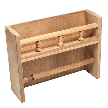Whitecap Teak Paper Towel Holder wSpice Rack 62446