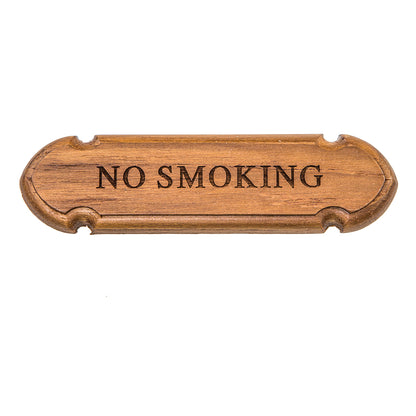 Whitecap Teak No Smoking Name Plate 62672