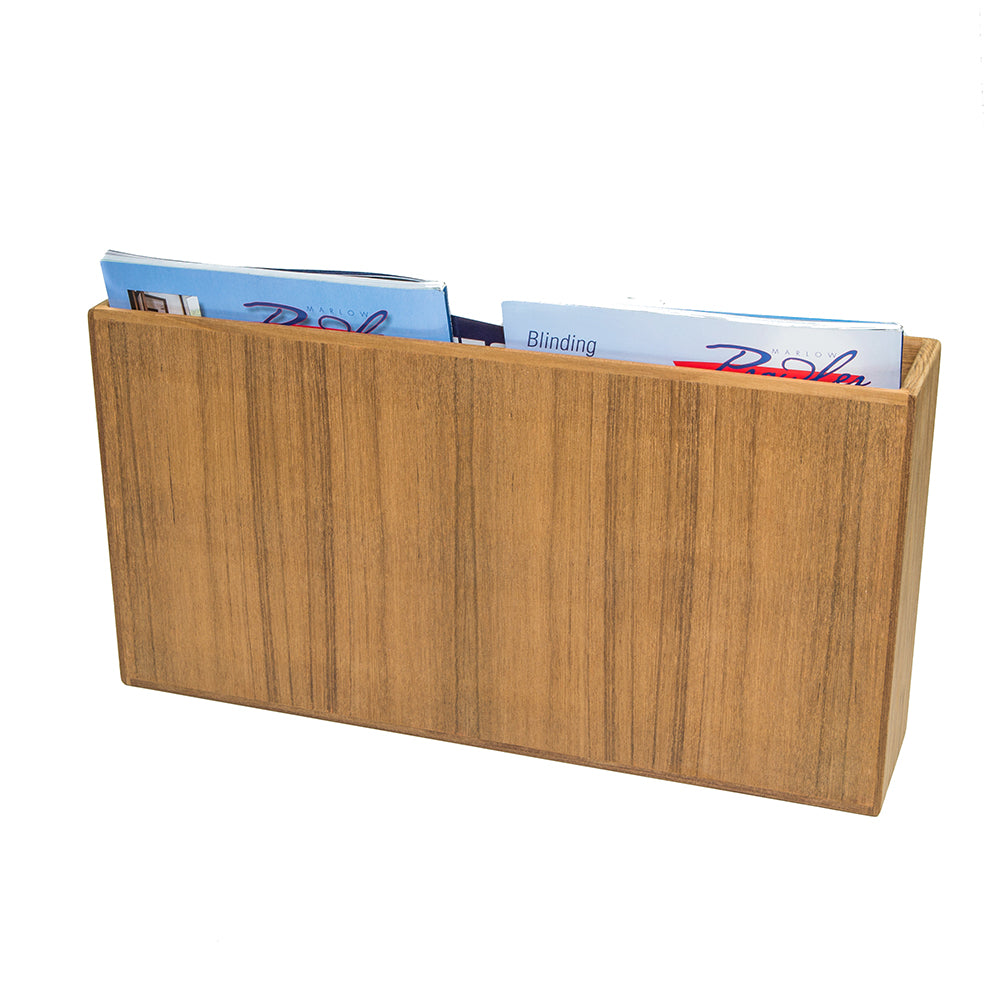 Whitecap Teak DoubleWide Magazine Rack 62508