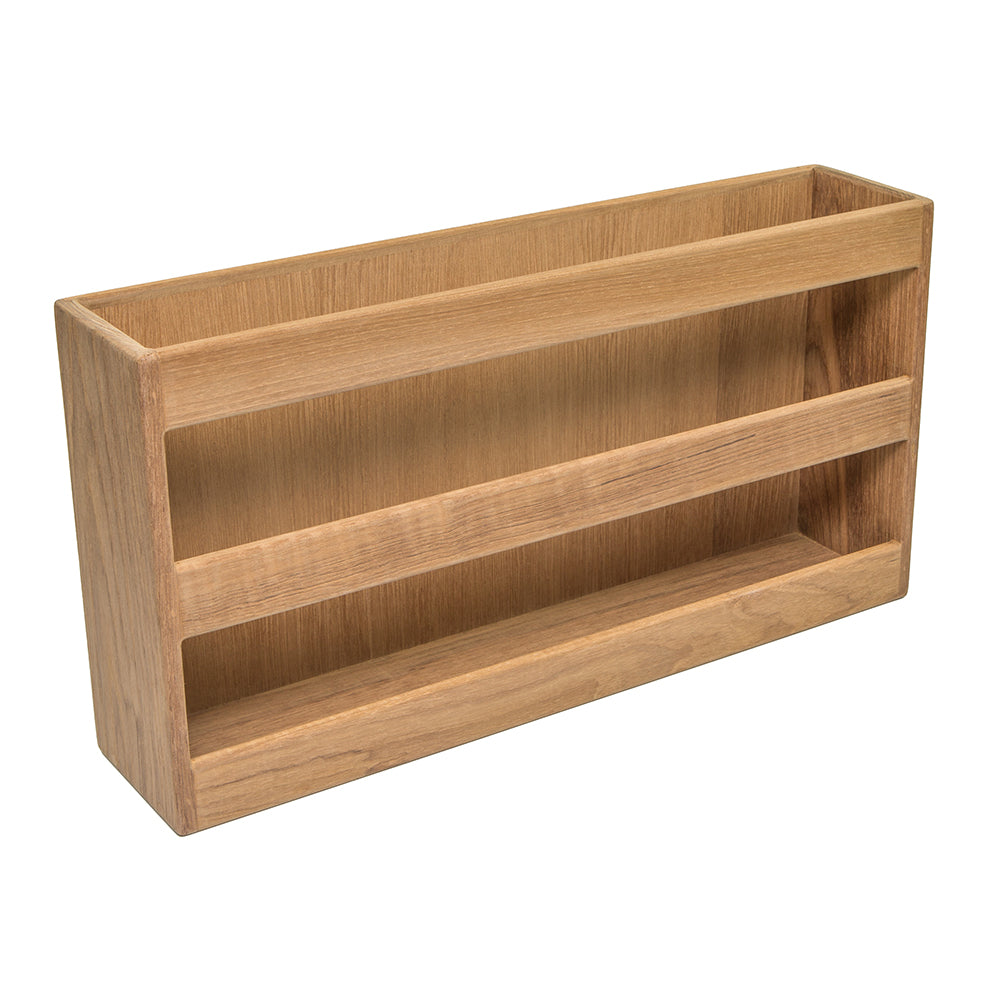Whitecap Teak DoubleWide Magazine Rack 62508