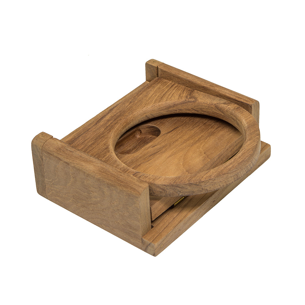 Whitecap Teak Folding Insulated Drink Holder 62602