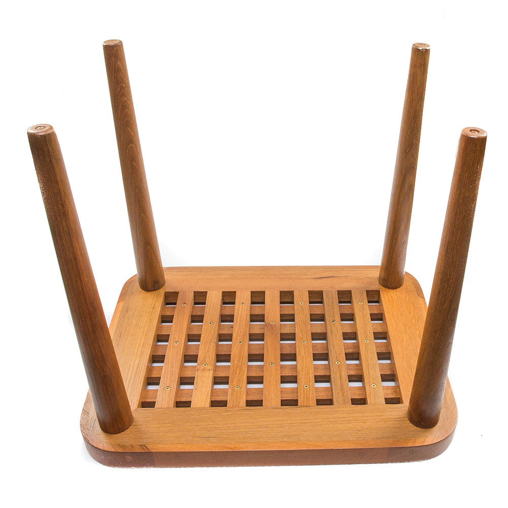 Whitecap Teak Cockpit Grate End Table 60020