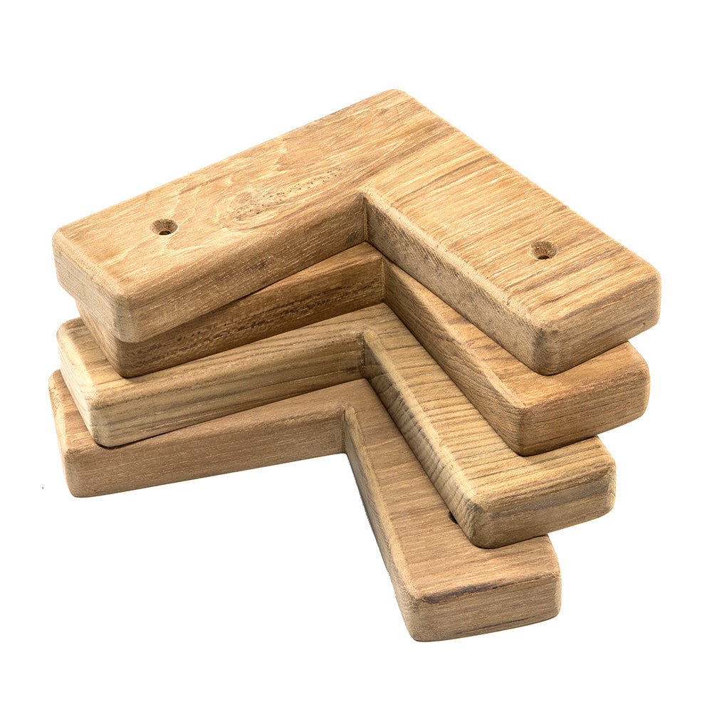 Whitecap Teak CoolerBox Chocks  4 Pack 60329