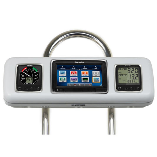 NavPod GP1605 SystemPod PreCut fRaymarine a75a77a78  2 Instruments f95 Wide Guard GP1605