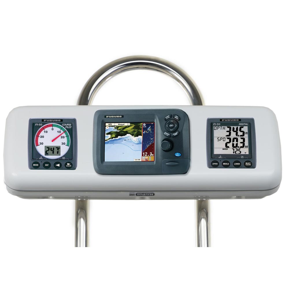 NavPod GP1607 SystemPod PreCut fFuruno GP1670GP1670F 57  2 Instruments f95 Wide Guard GP1607