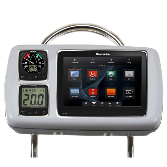 NavPod GP208014 SystemPod PreCut fRaymarine a95a97a98  2 Instruments f12 Wide Guard GP208014
