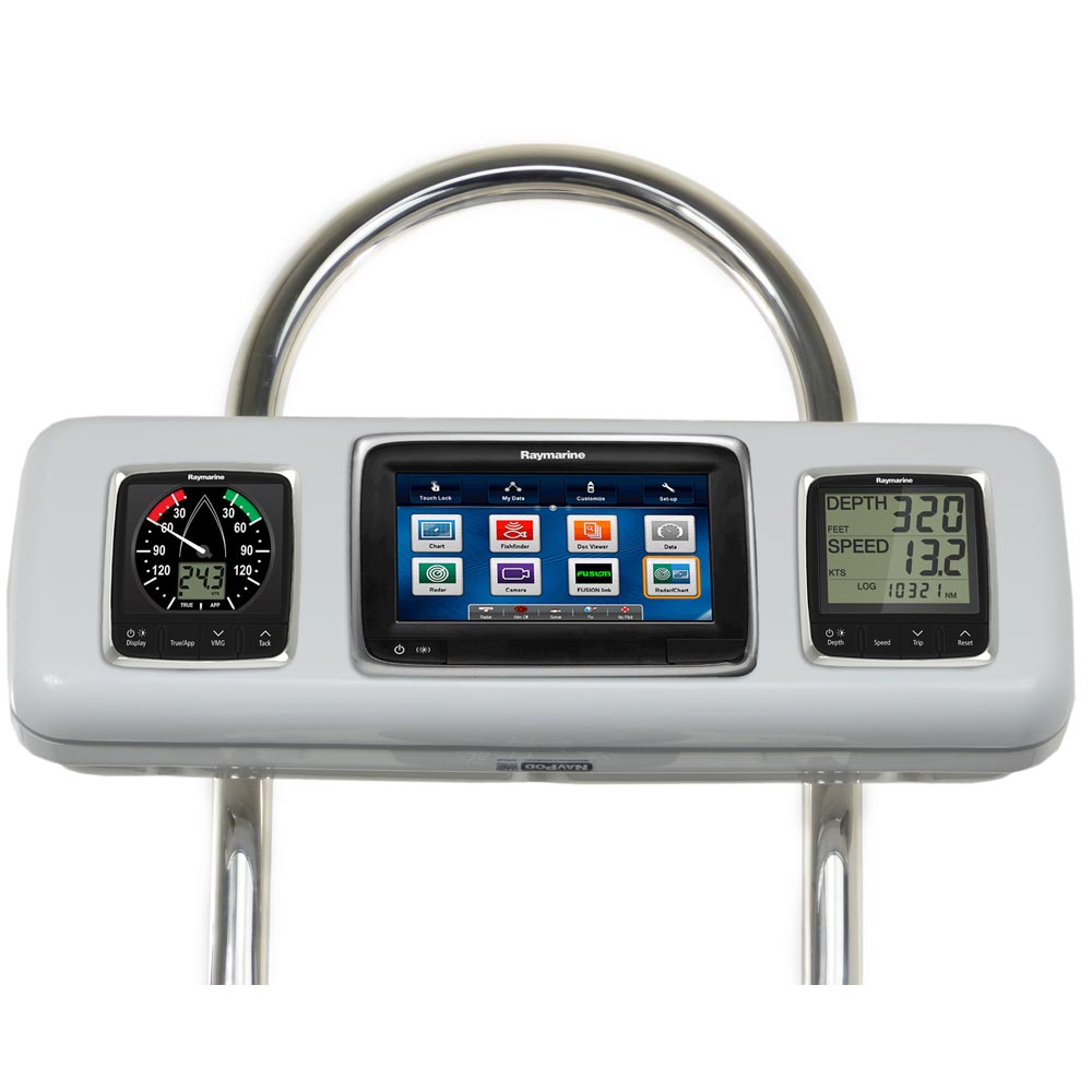 NavPod GP2605 SystemPod PreCut fRaymarine a75  a77  a78  2 Instruments f12 WIde Guard GP2605